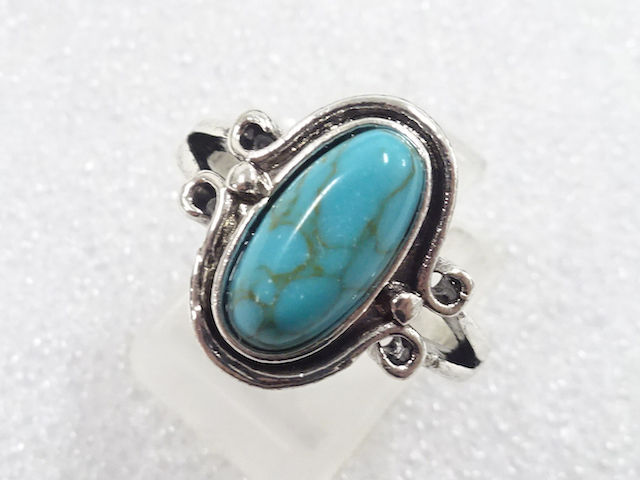 Colored stone ring (size 17.5)